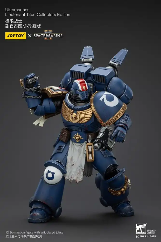 Warhammer 40 000: Space Marine 2 Action Figure Ultramarines Lieutenant Titus Collectors Edition 13 cm